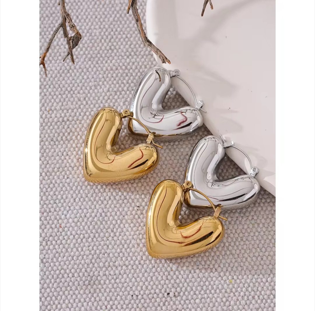 Pendientes Cuore - Plateados