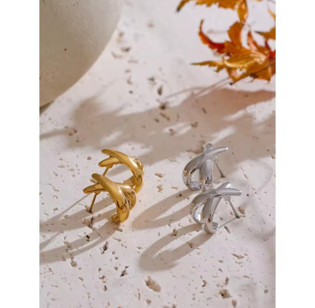 Pendientes Cruces - Dorados