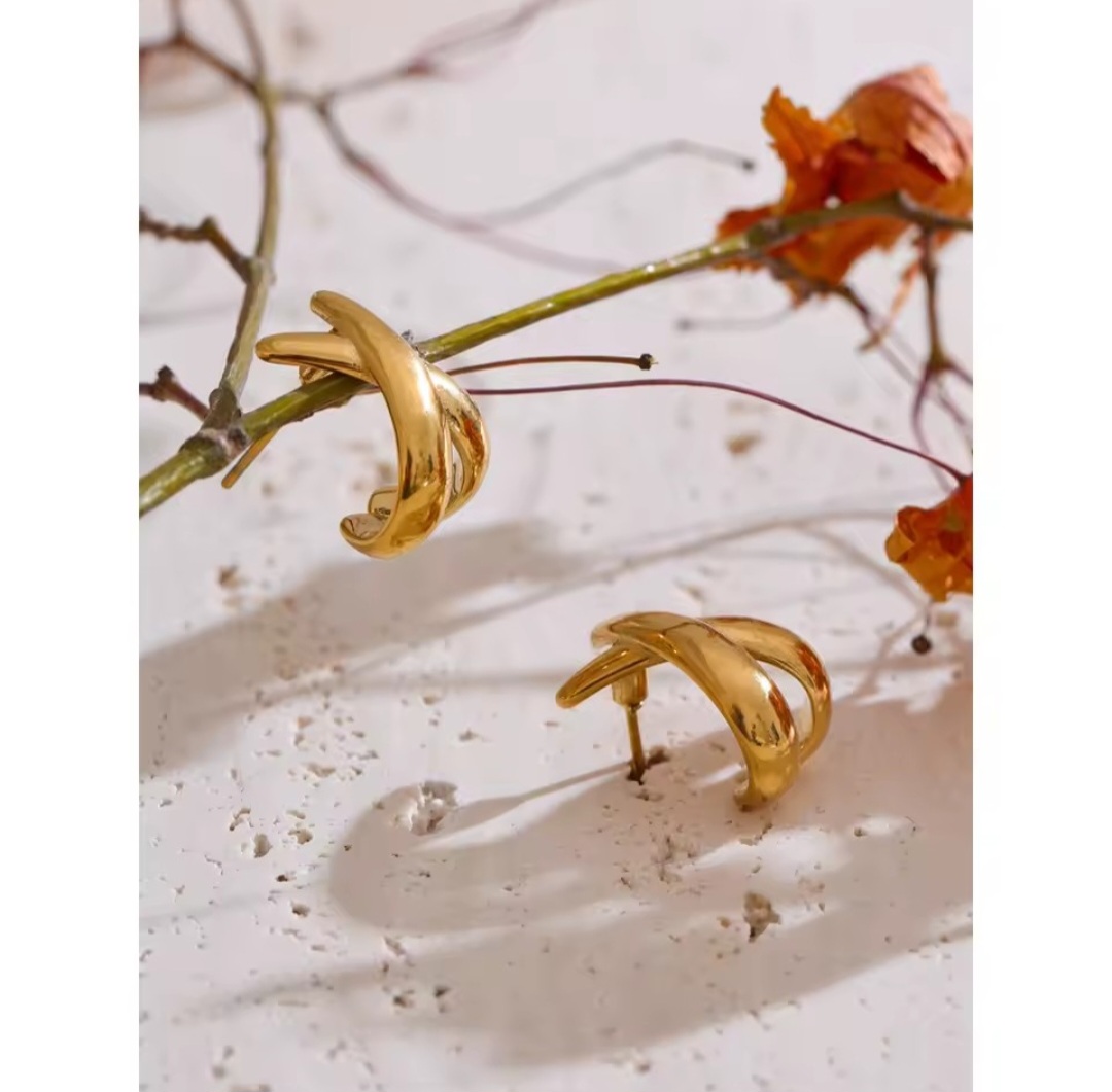 Pendientes Cruces - Dorados