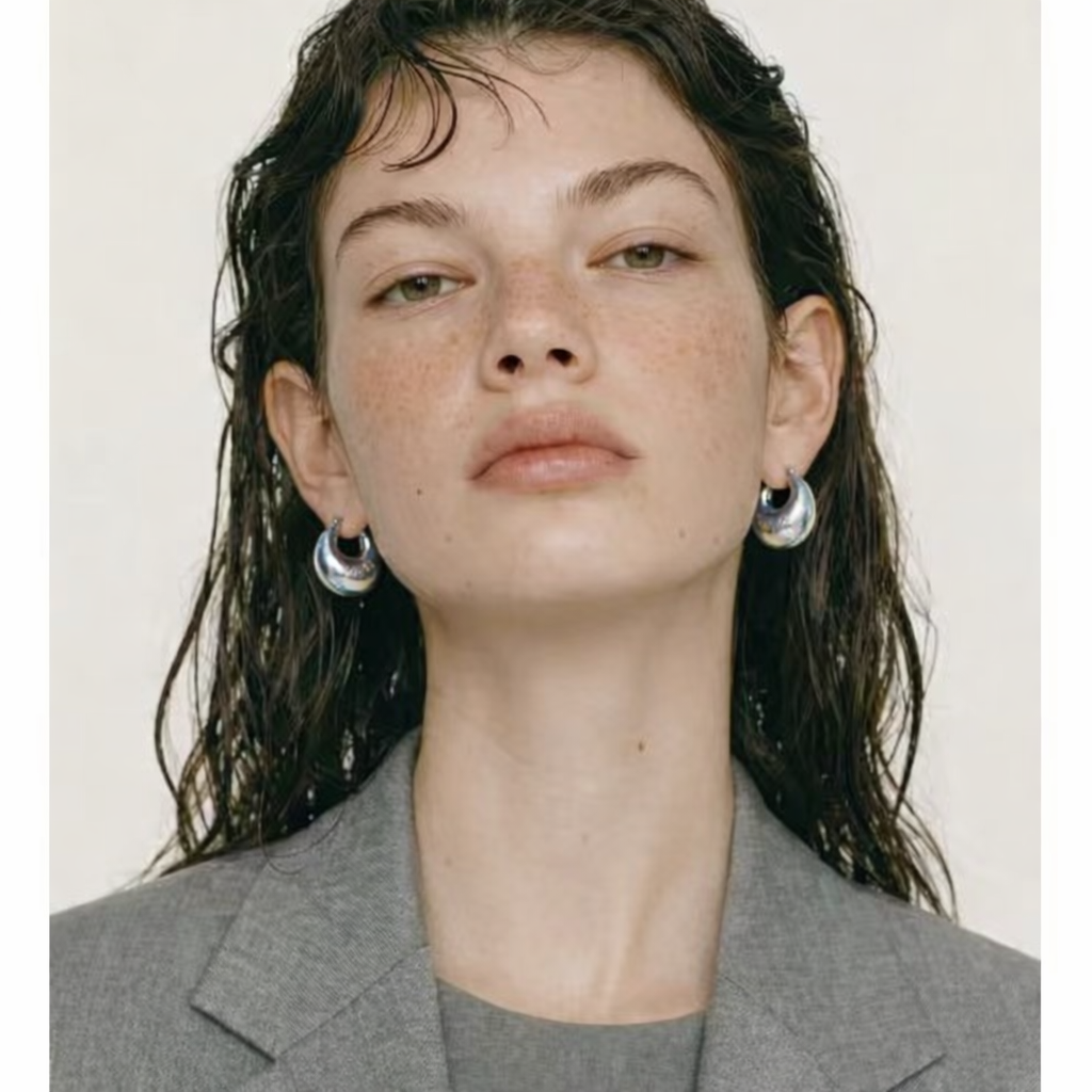 Aros Camelia - Plateados