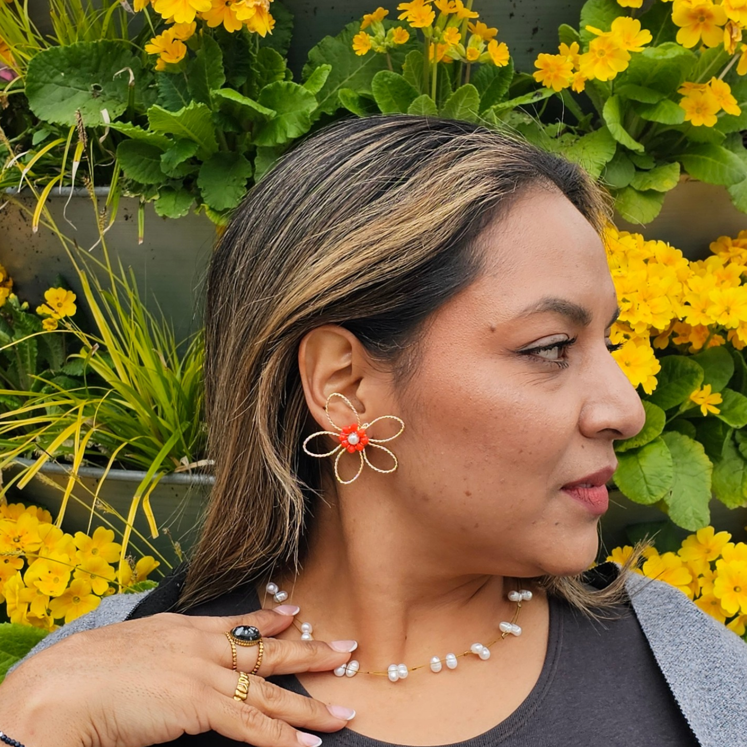 Pendientes Miraflor - Naranjas