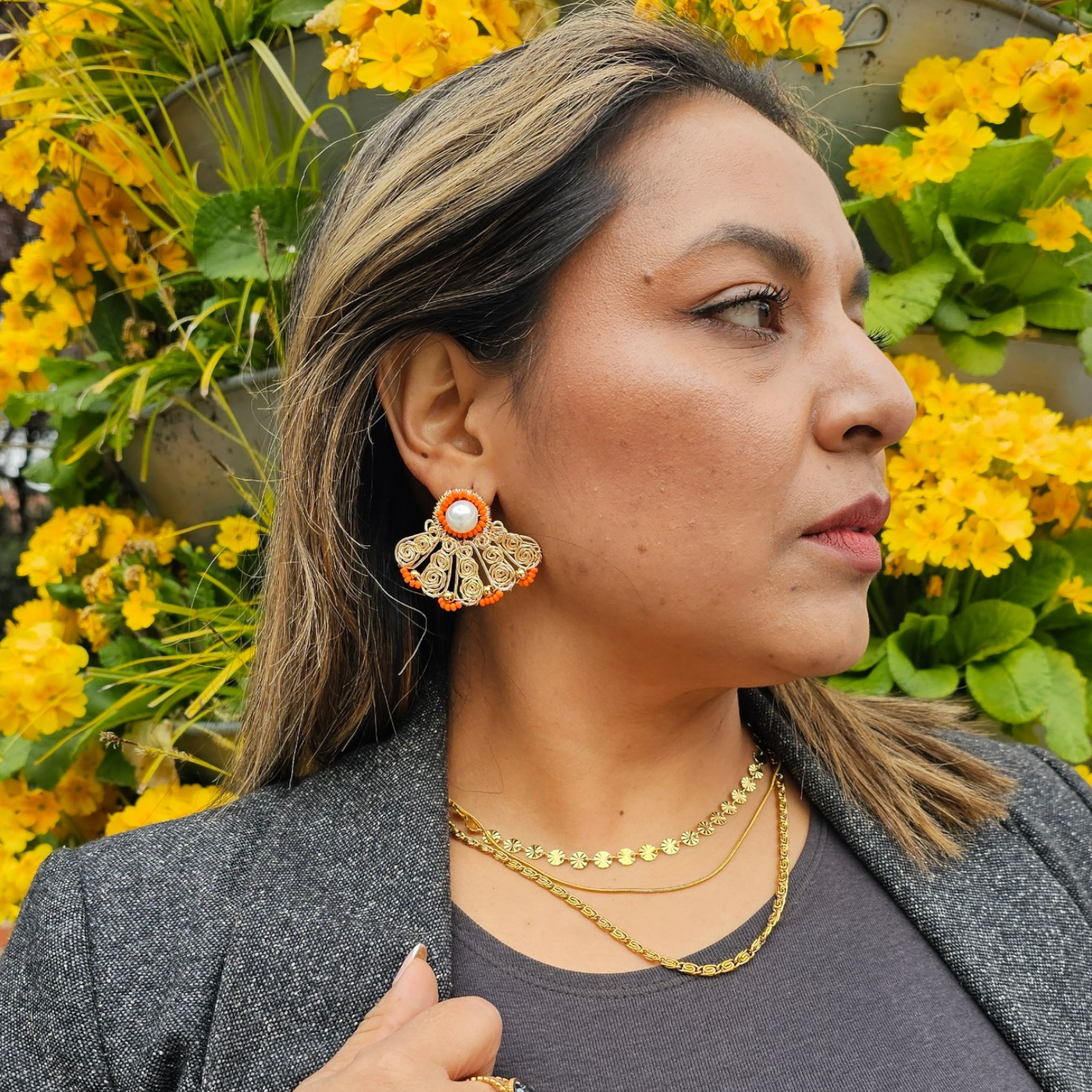 Pendientes Abanico