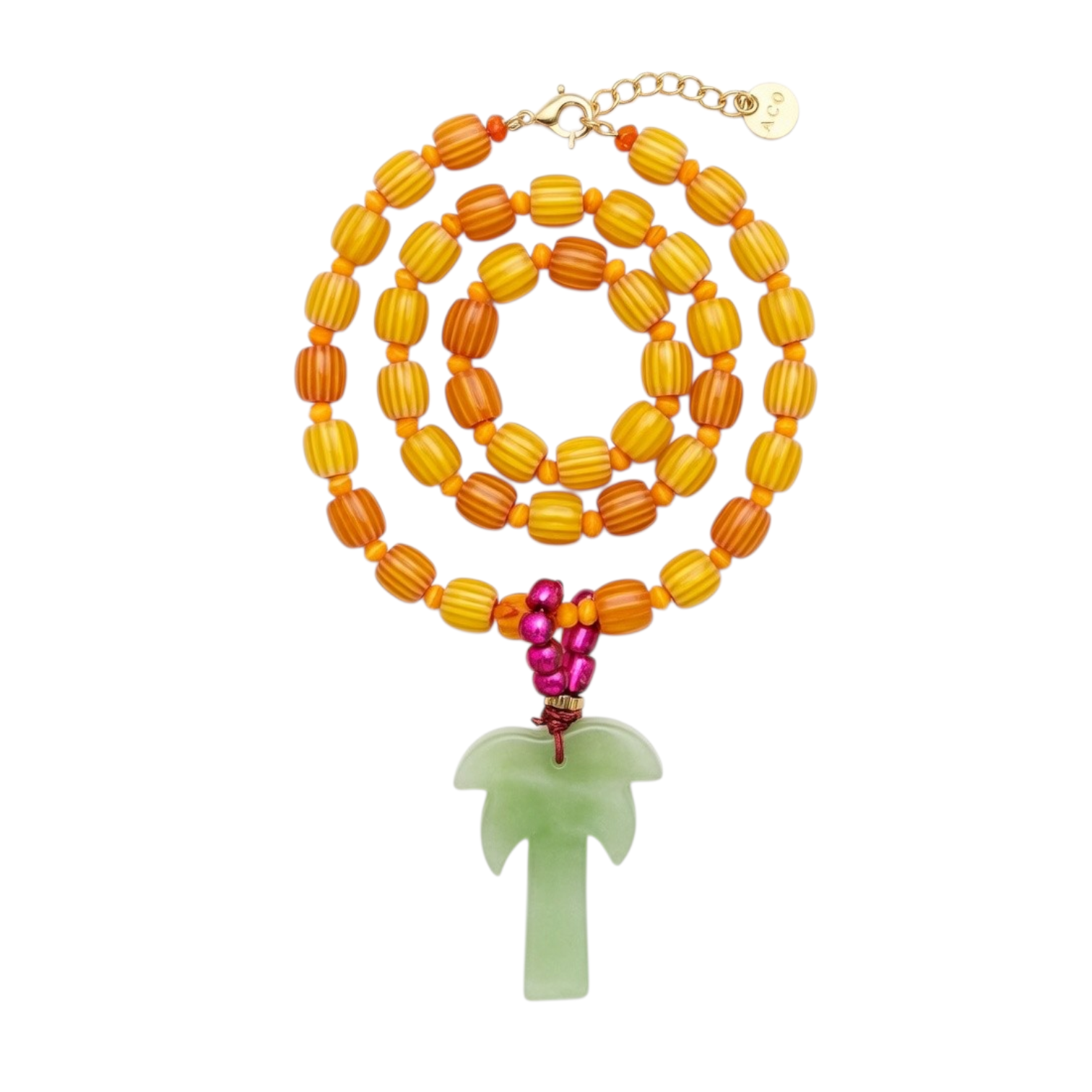 Collar Palmera - Naranja