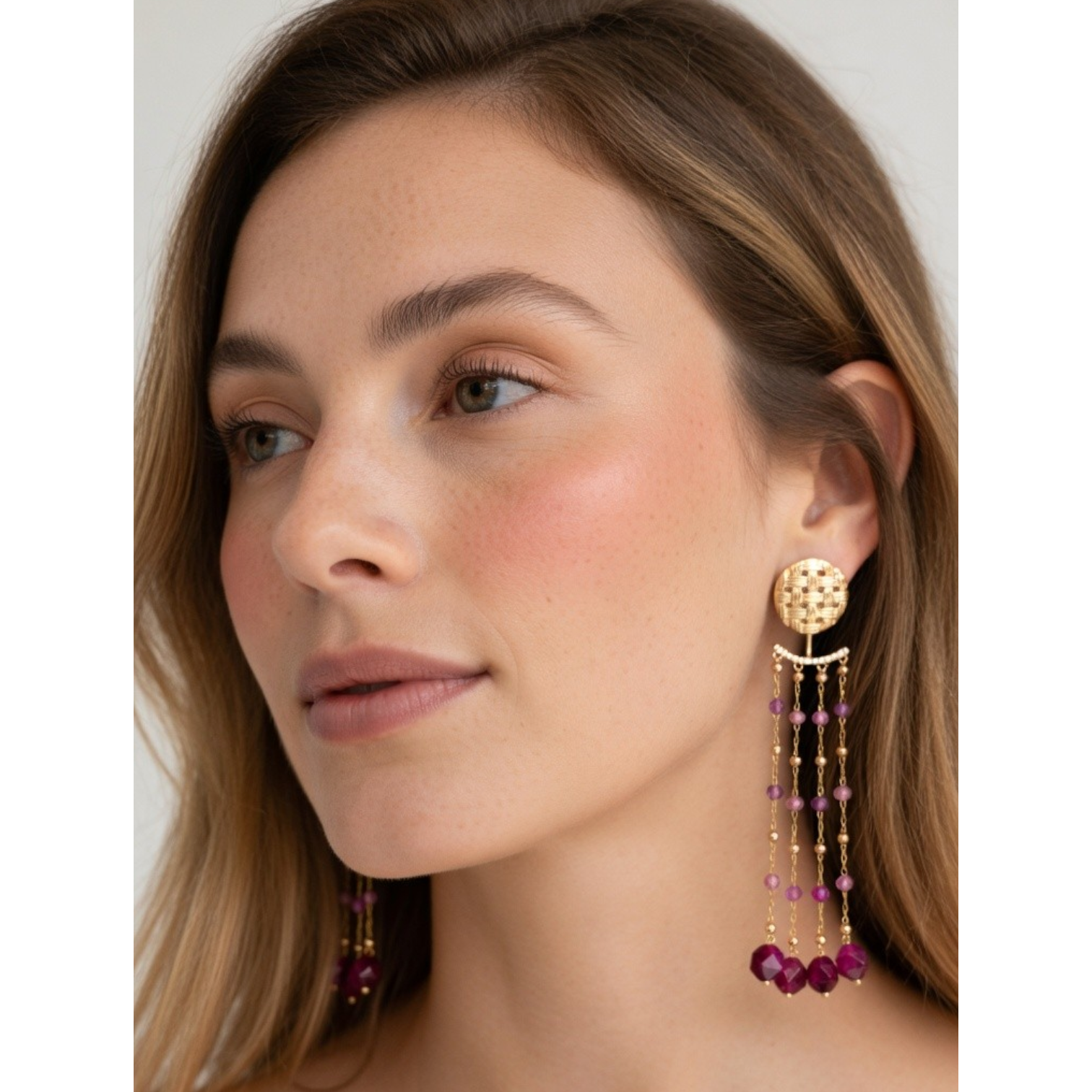 Pendientes Monalisa - Rosas