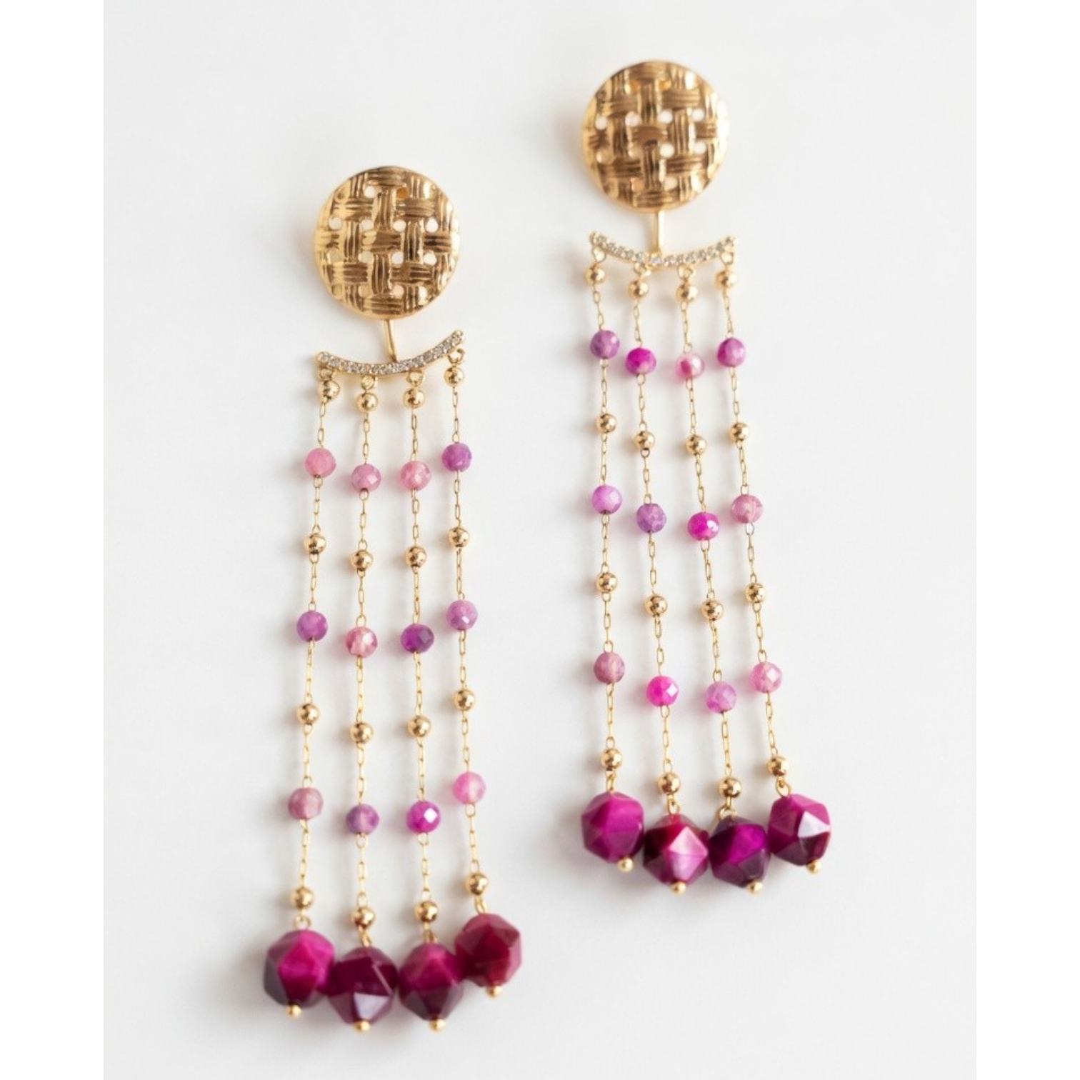 Pendientes Monalisa - Rosas