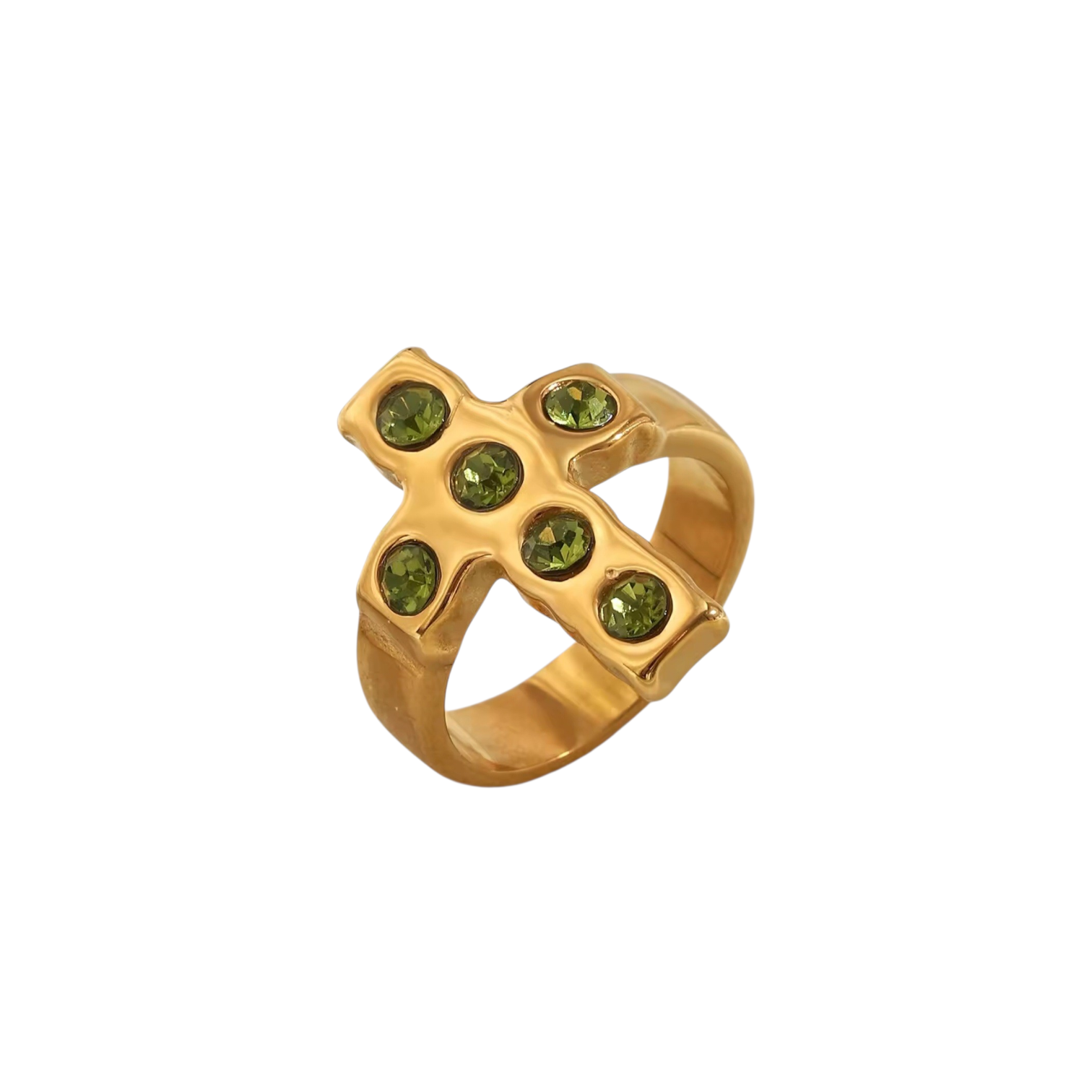 Anillo Cruz - Verde