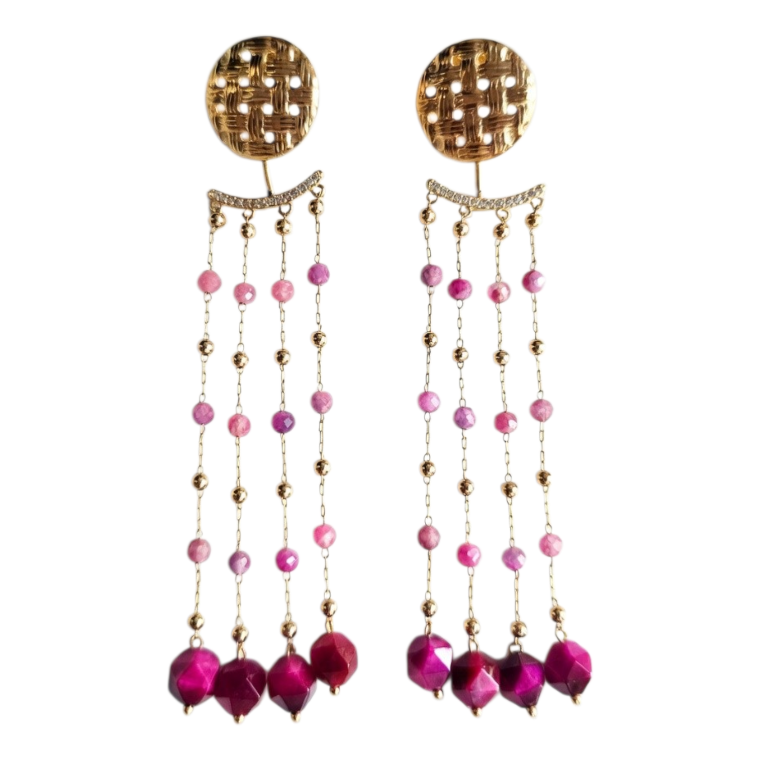 Pendientes Monalisa - Rosas