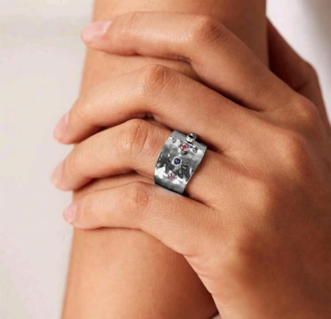 Anillo Arcoiris - Plateado