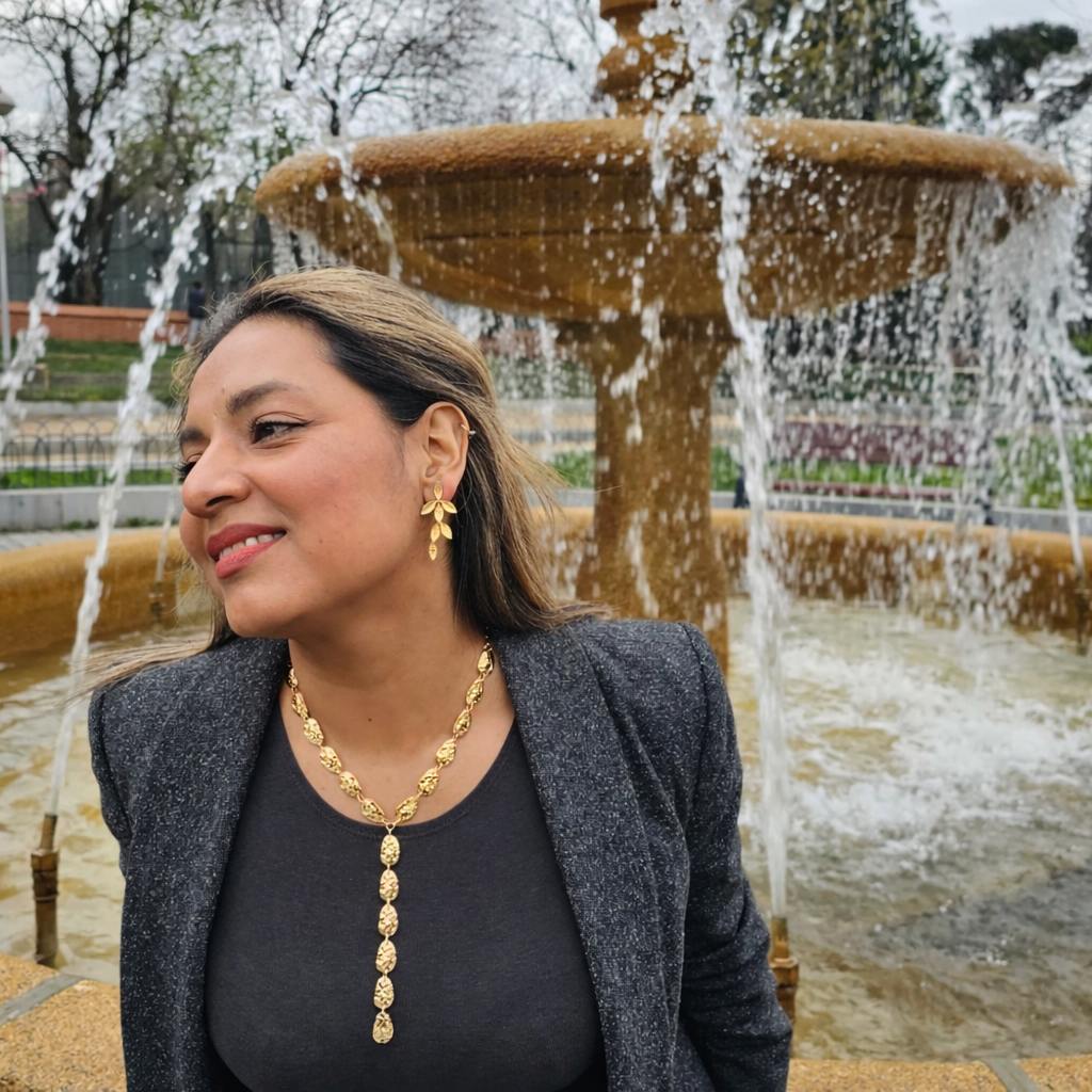 Collar Cascada - Dorado