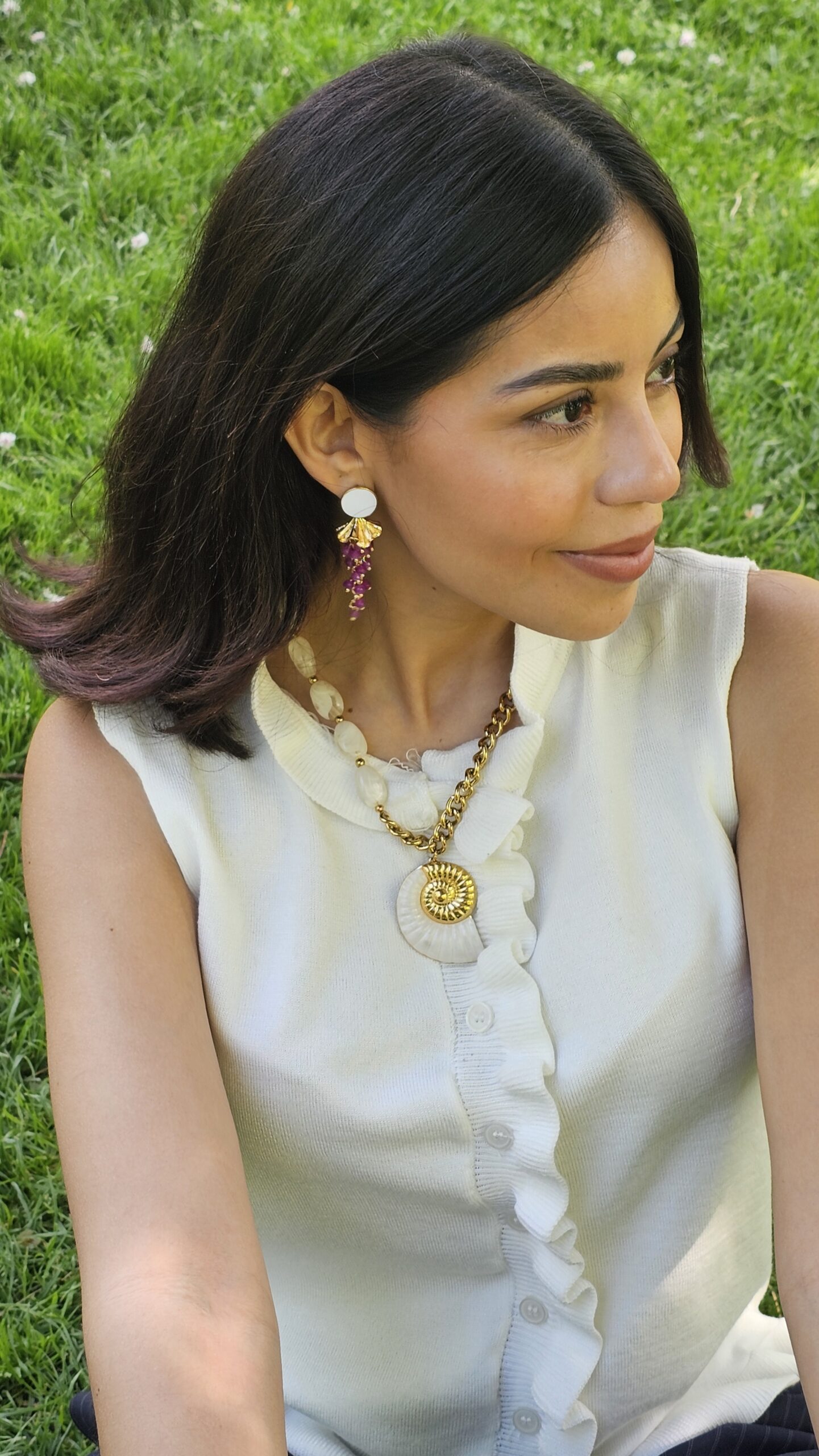 Collar Caracola - Blanco