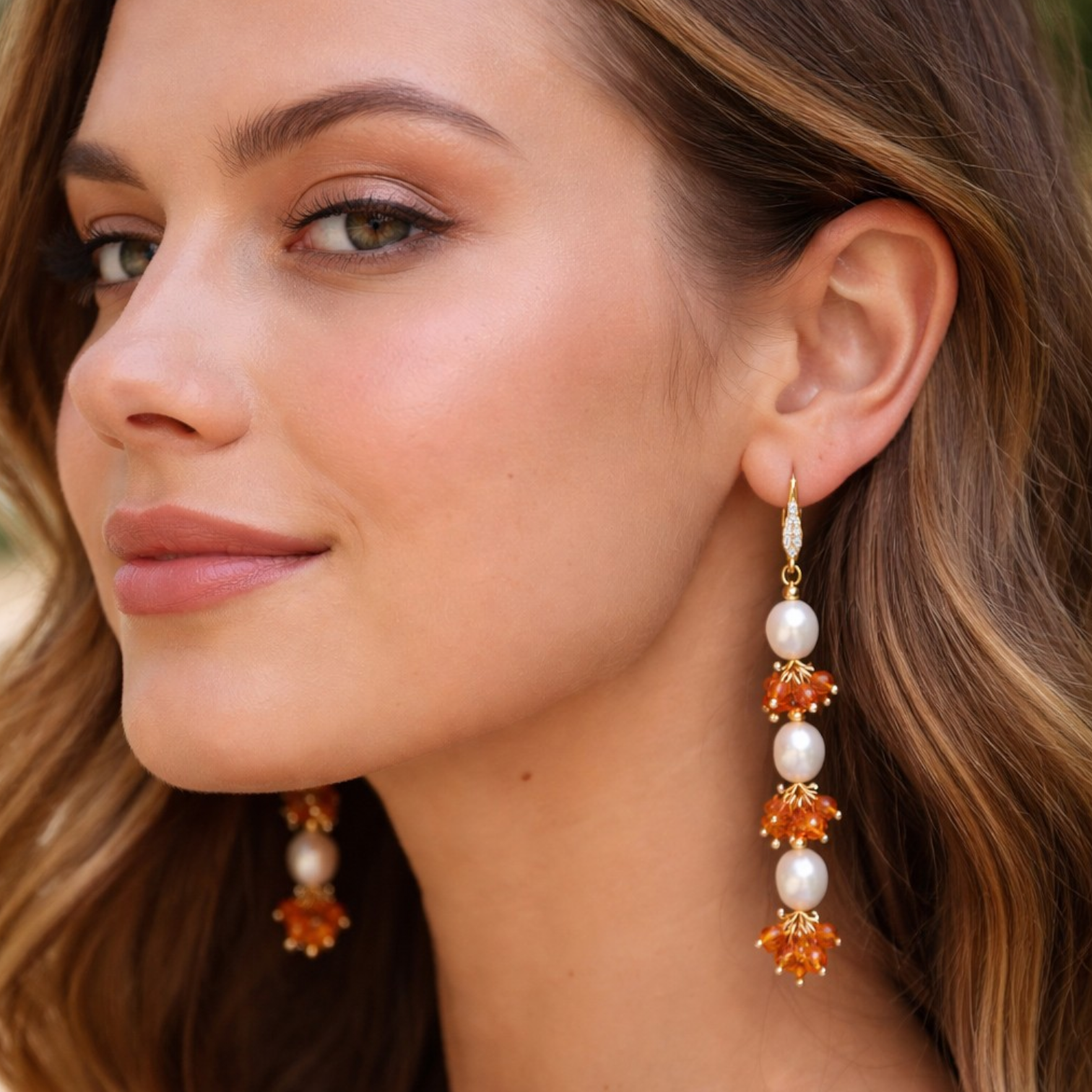 Pendientes Nazarena - Naranjas