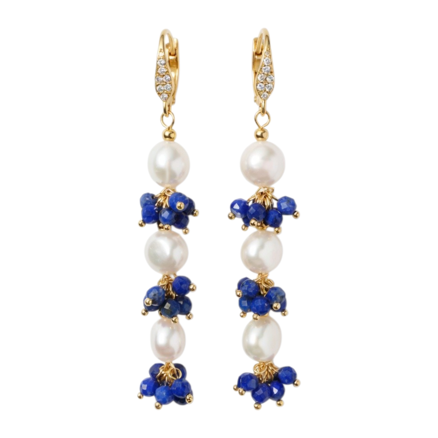 Pendientes Nazarena - Azul Oscuro