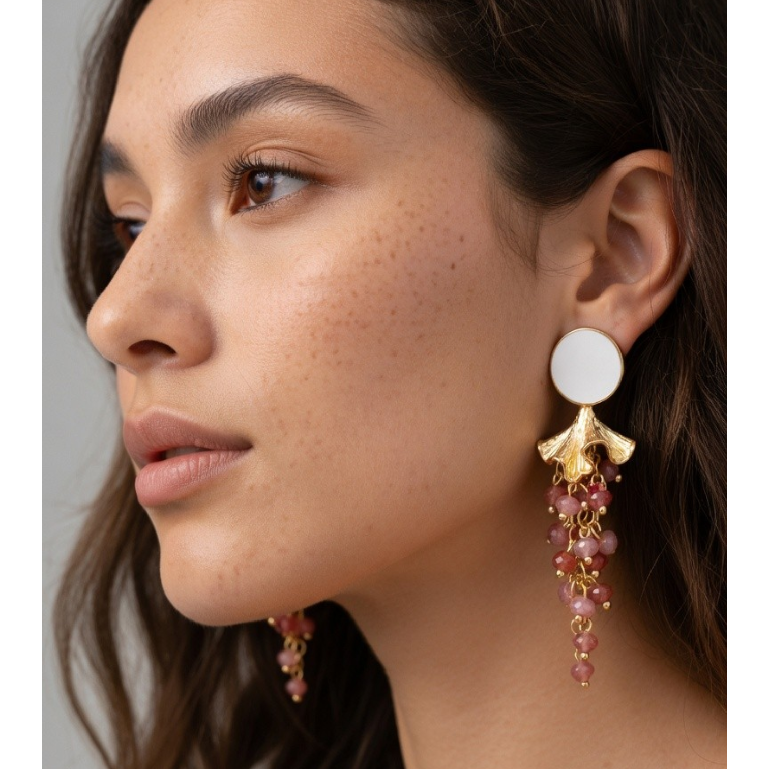 Pendientes Anselma - Rosa claro