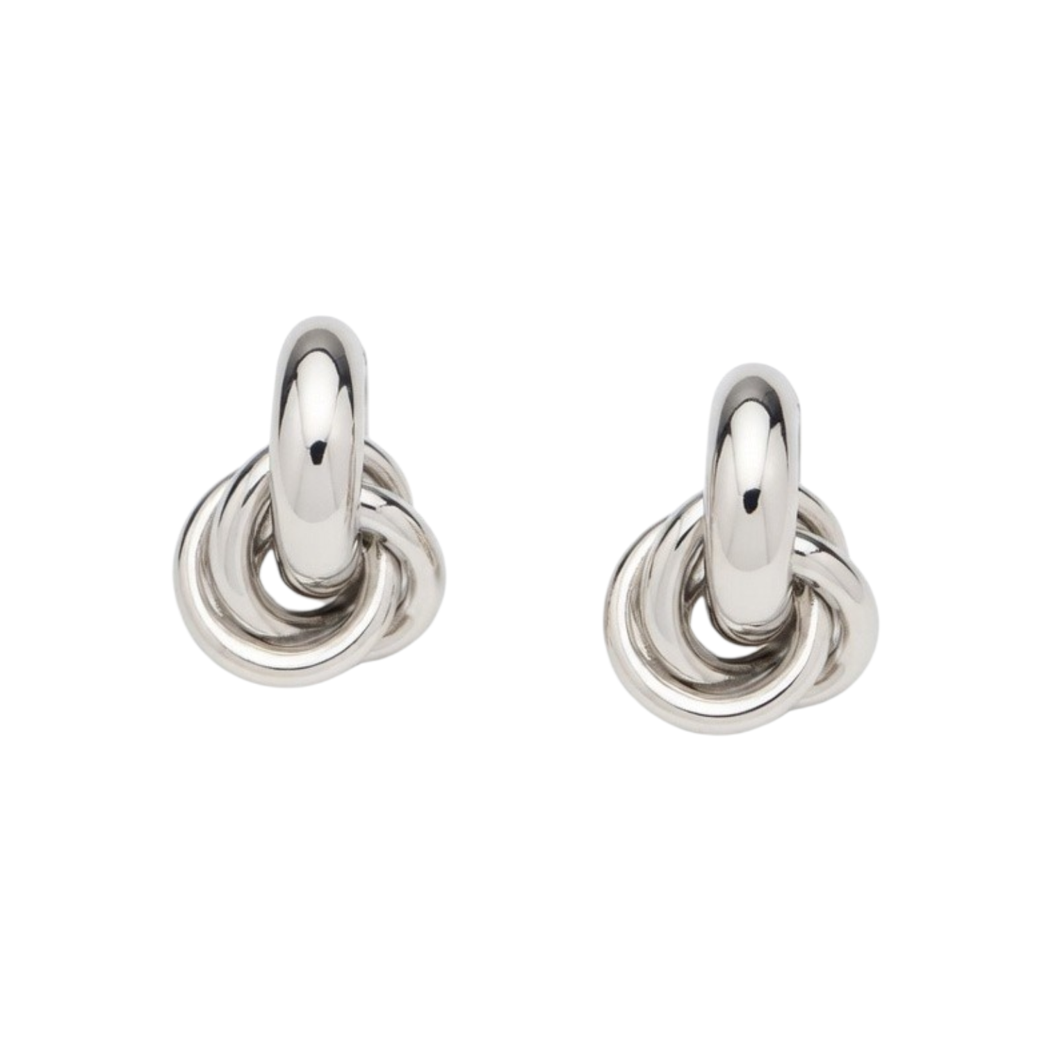 Pendientes Dinamismo - Plateados