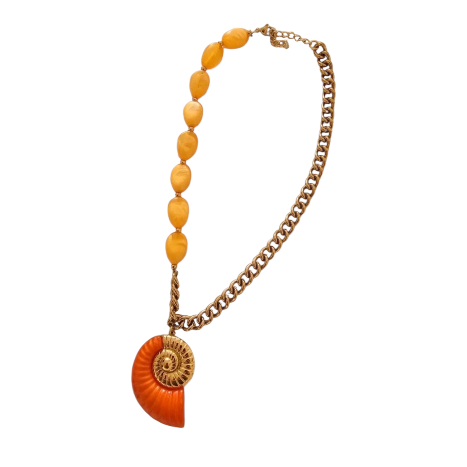 Collar Caracola - Naranja