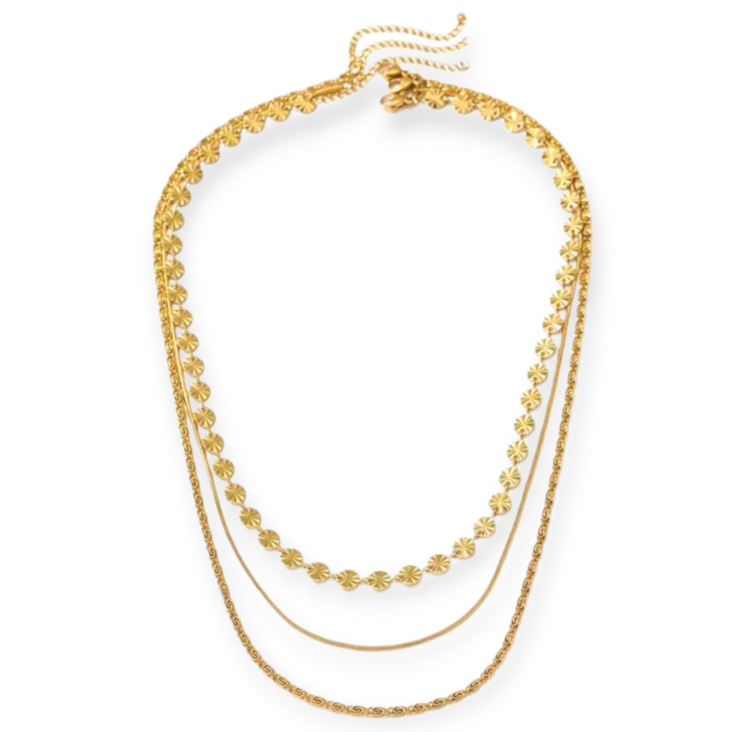 Collar Trilogía - Dorado