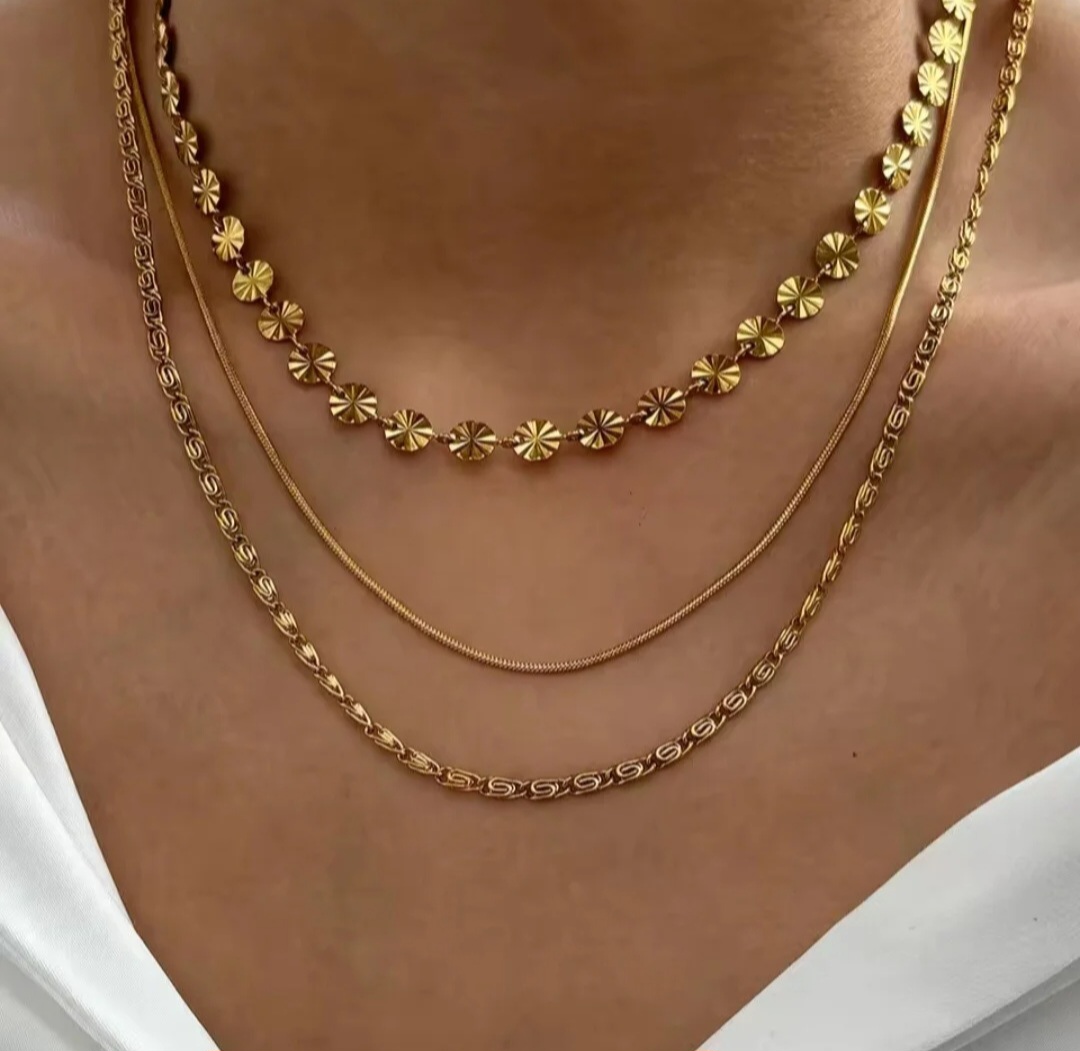 Collar Trilogía - Dorado