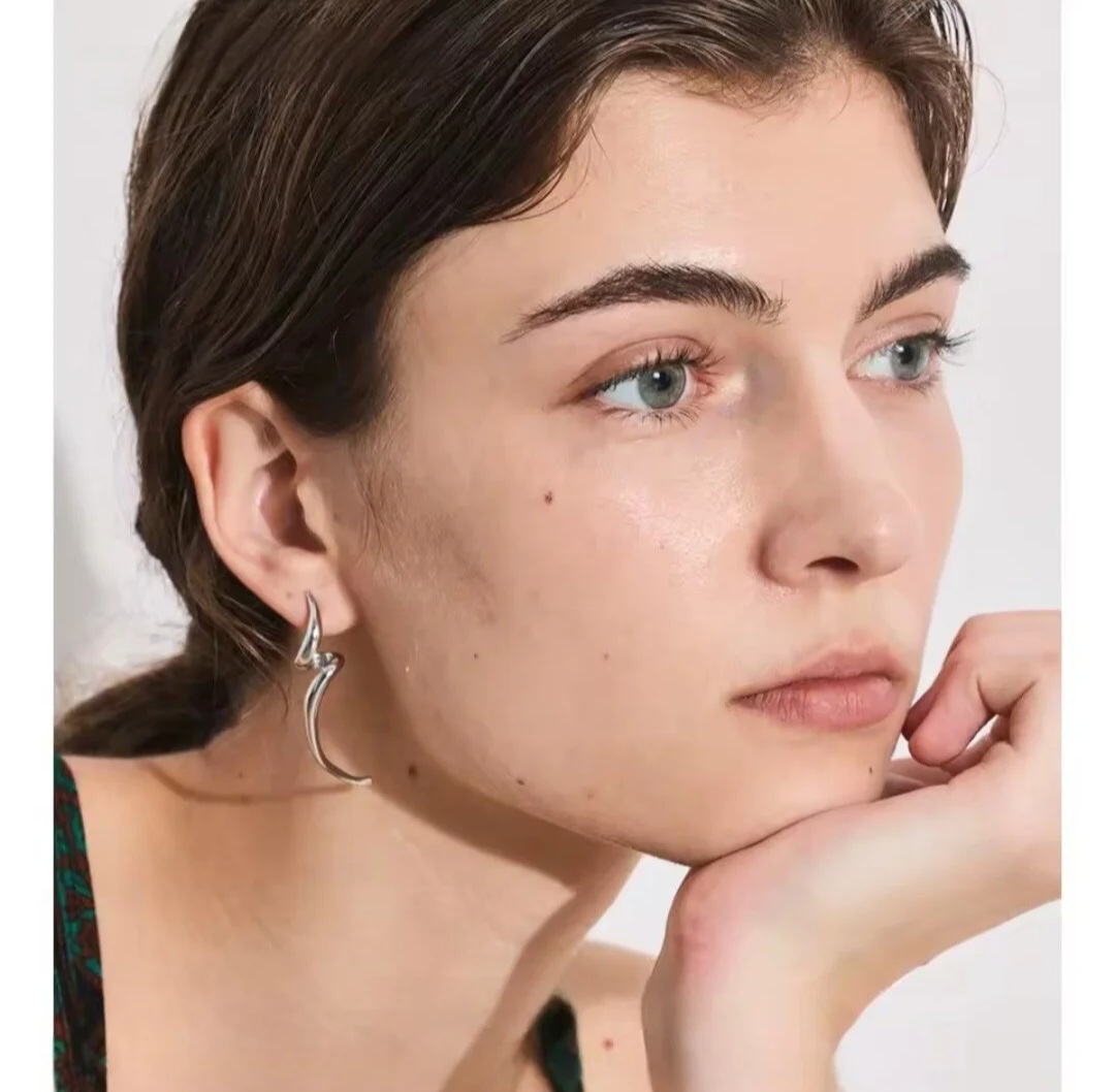 Pendientes Rayo - Plateados