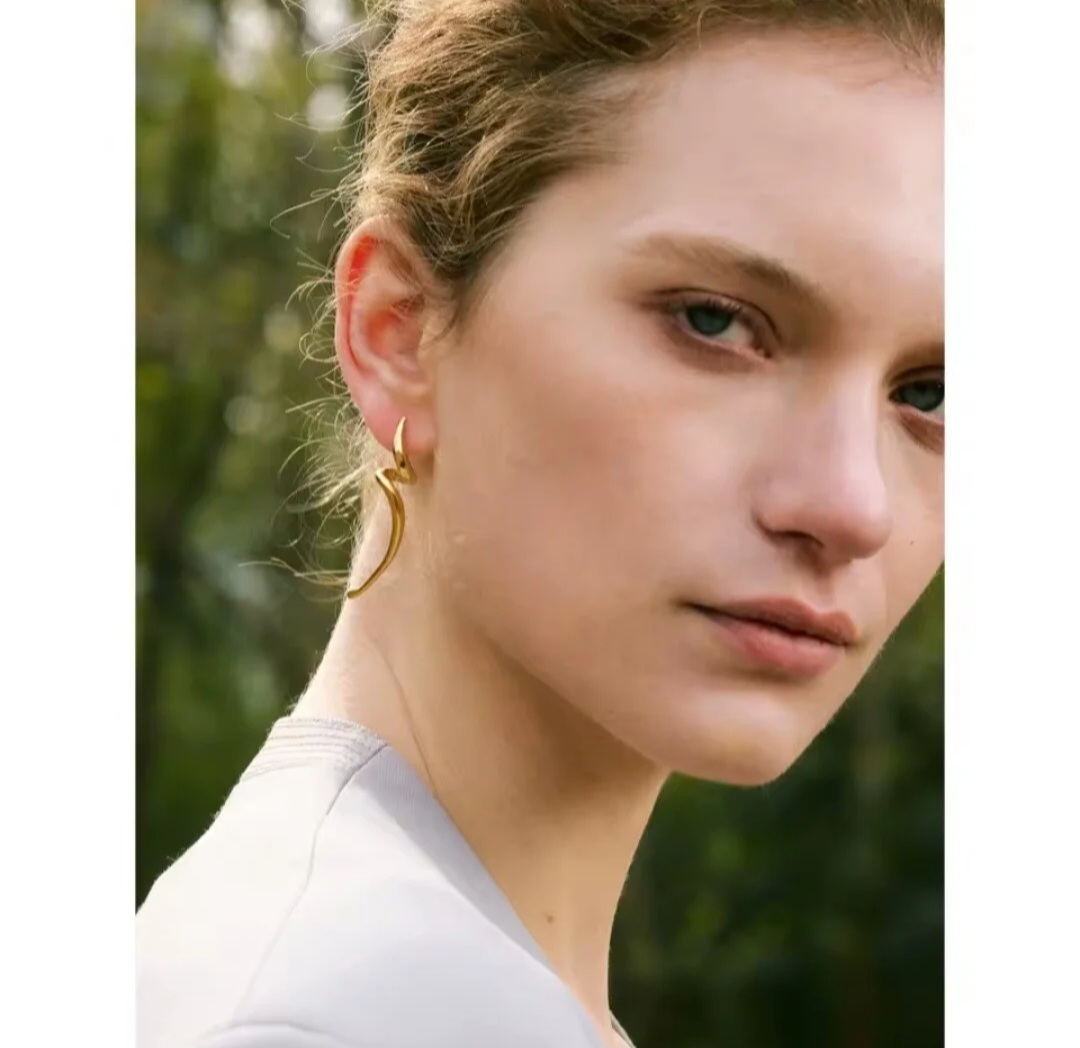 Pendientes Rayo - Dorados