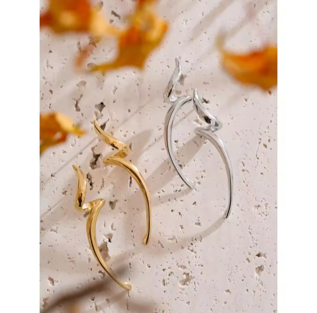 Pendientes Rayo - Plateados