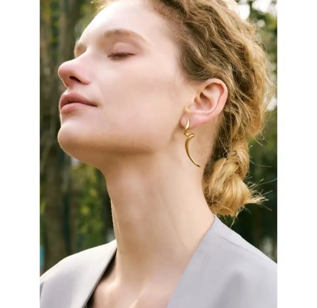 Pendientes Rayo - Dorados