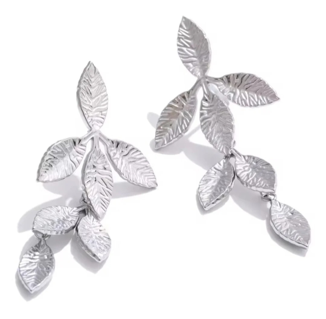 Pendientes Rama - Plateados
