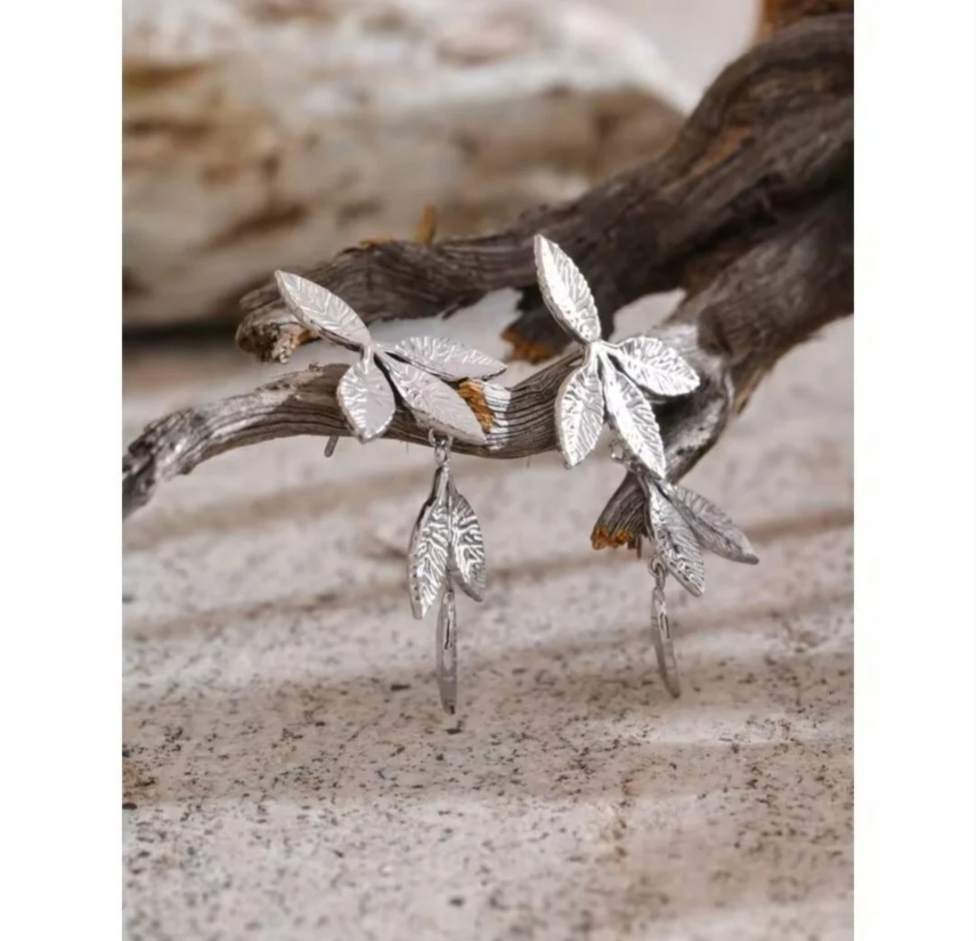 Pendientes Rama - Plateados