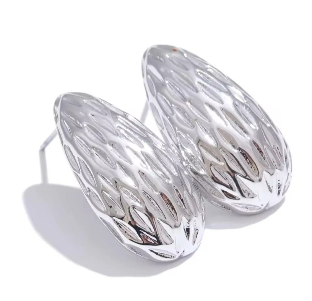 Pendientes Almendra - Plateados