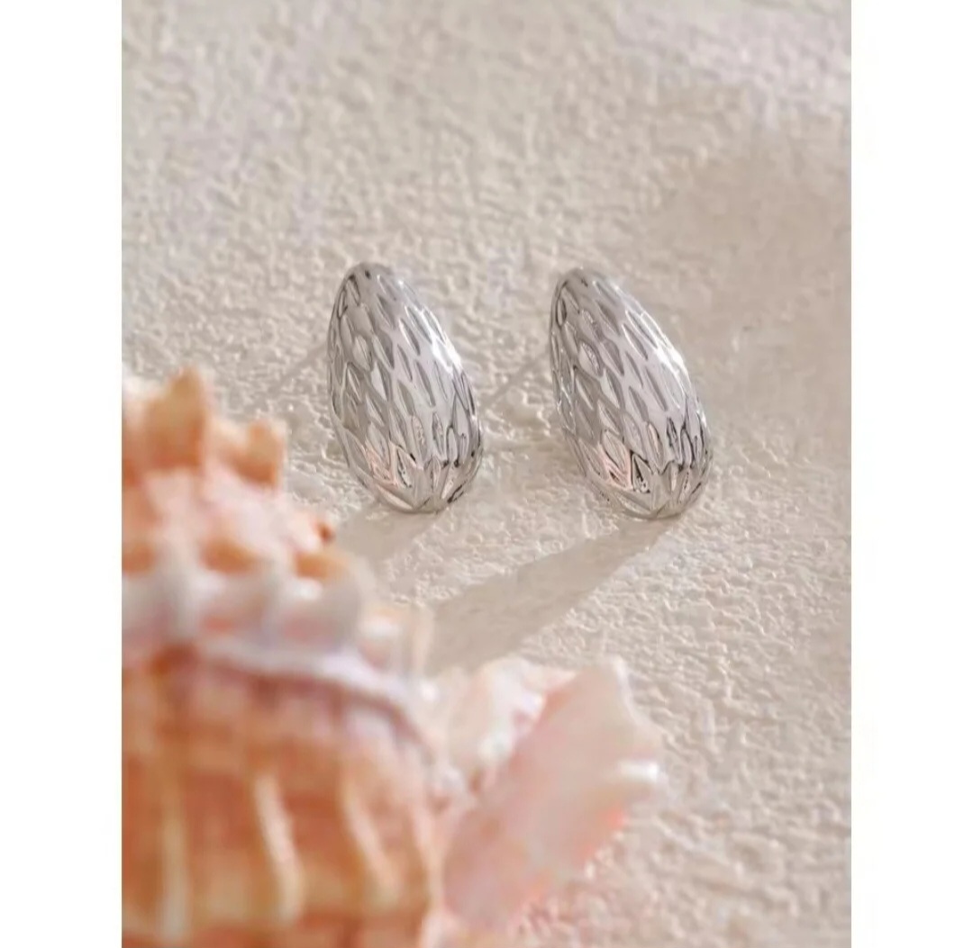 Pendientes Almendra - Plateados