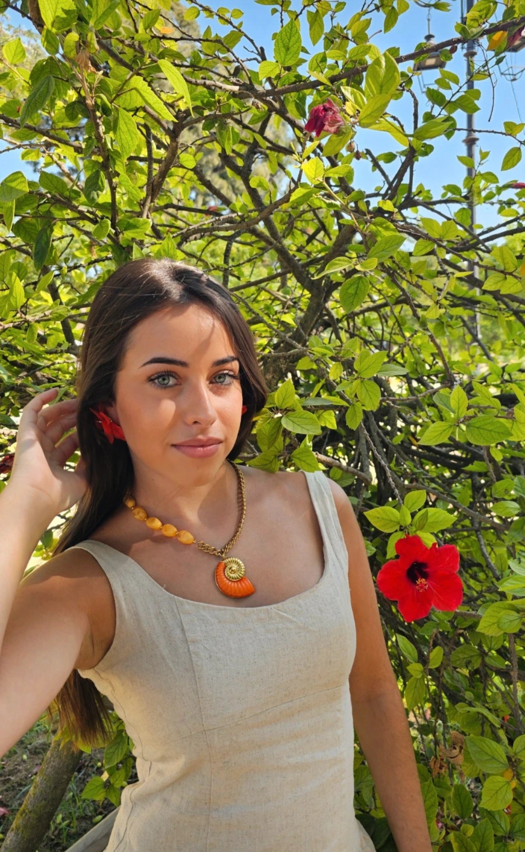Collar Caracola - Naranja