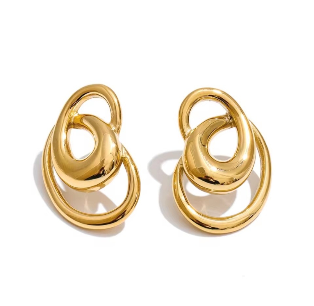 Pendientes Singapur - Dorados