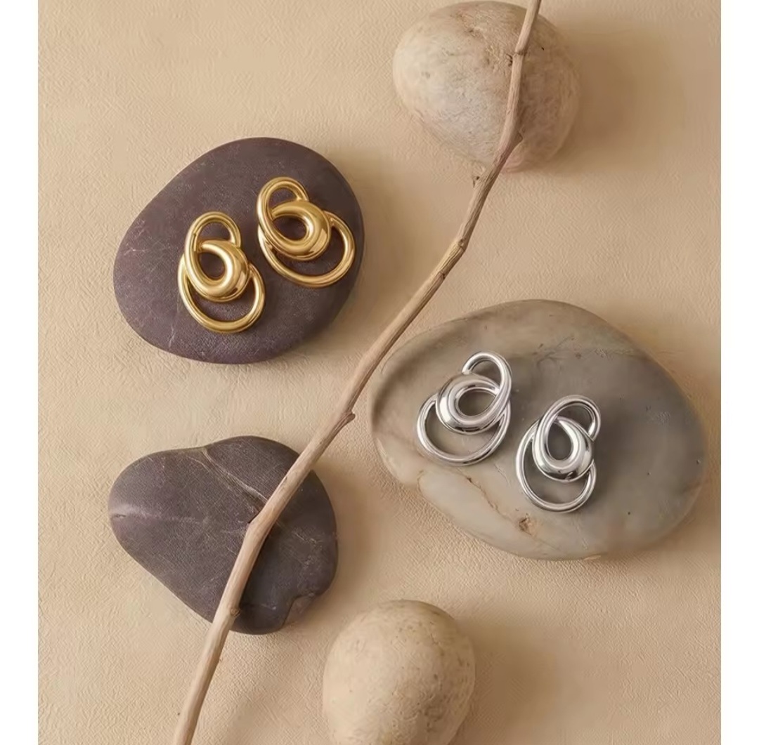 Pendientes Singapur - Dorados