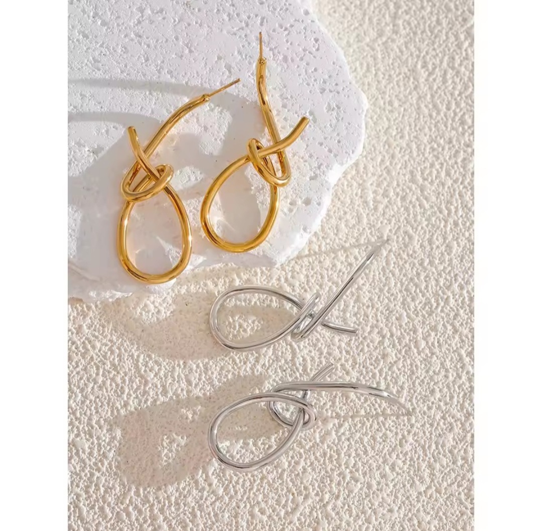 Pendientes Gotelé - Plateados