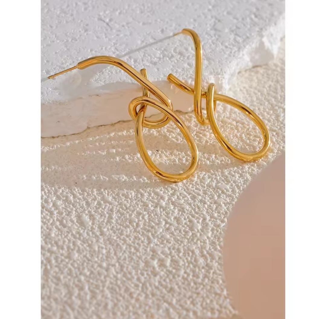 Pendientes Gotelé - Dorados