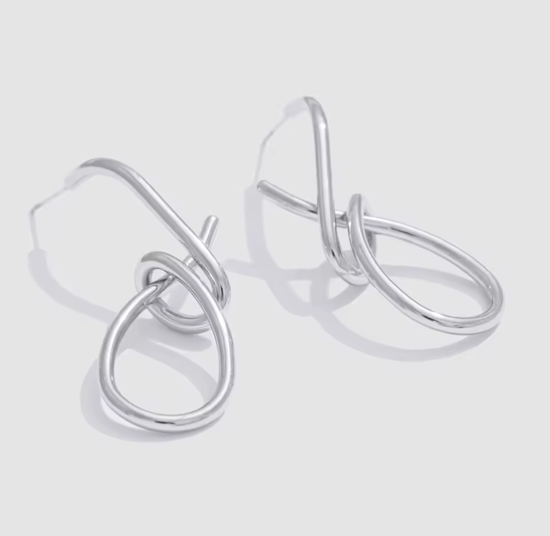 Pendientes Gotelé - Plateados