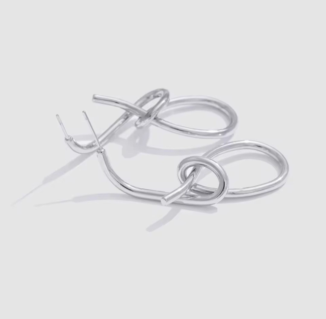 Pendientes Gotelé - Plateados