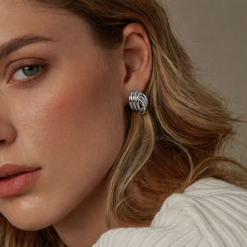 Pendientes Cleo - Plateados