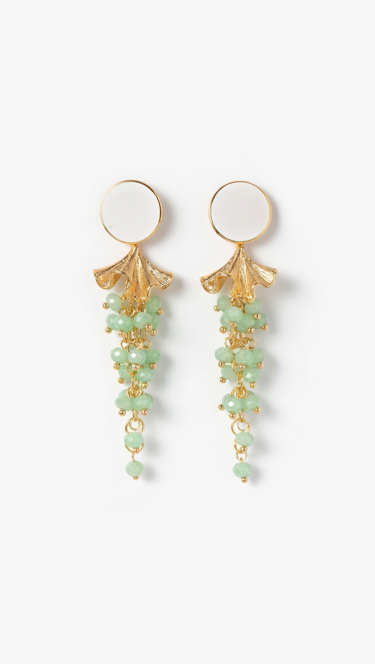 Pendientes Anselma - Azul verdoso