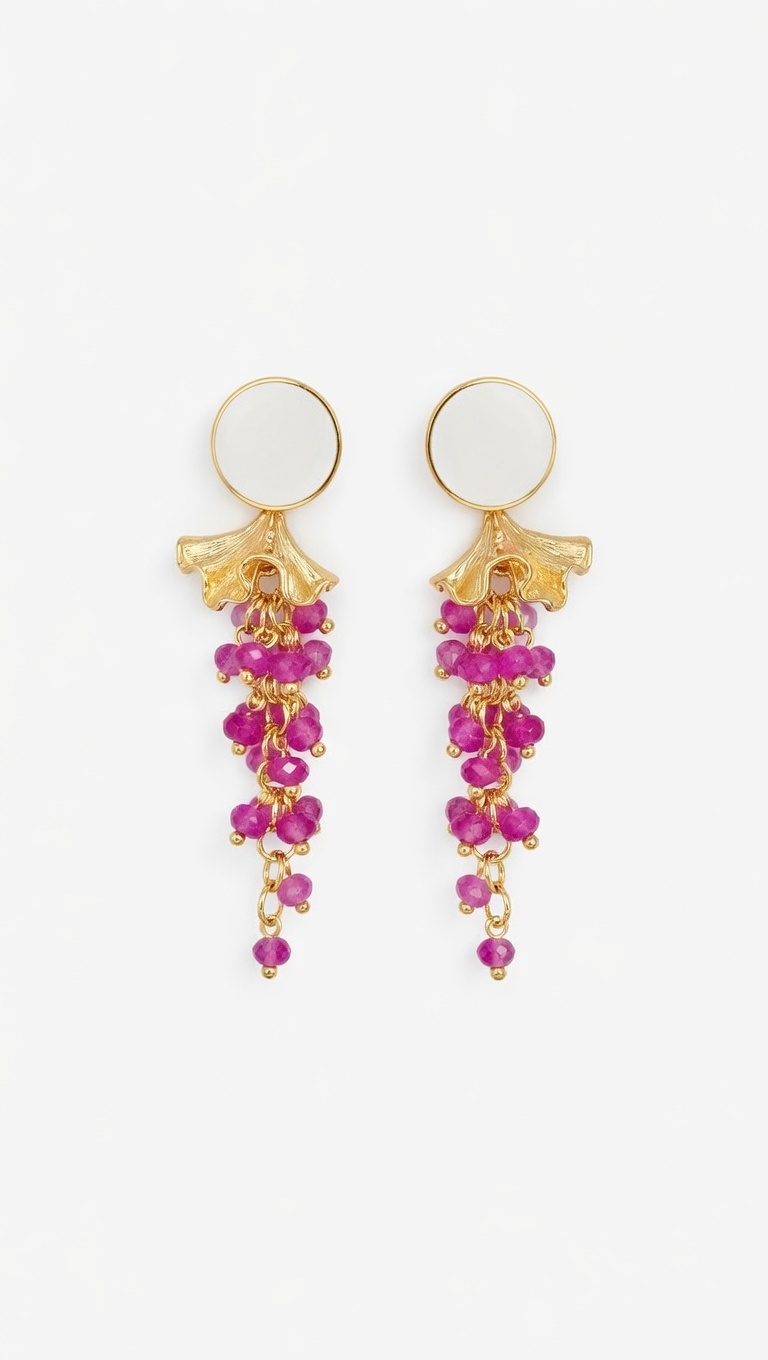 Pendientes Anselma - Lila