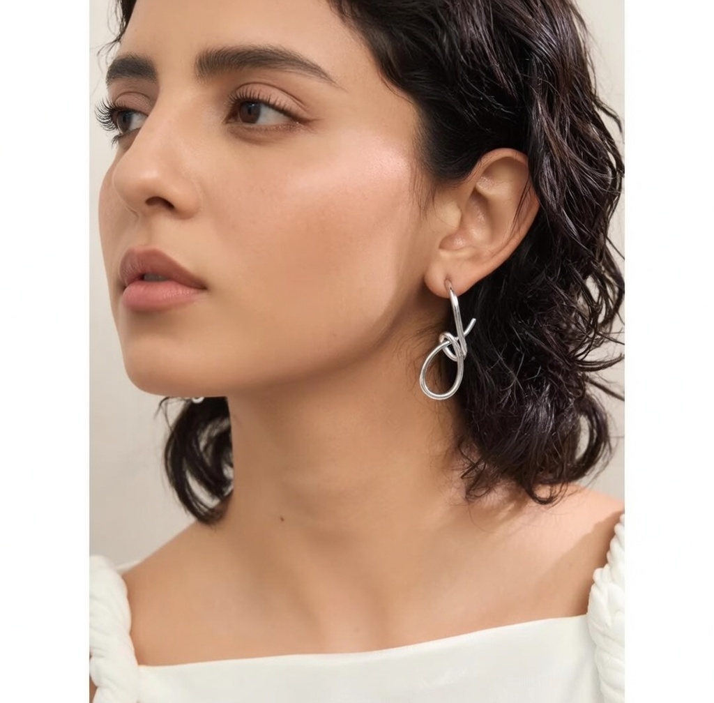 Pendientes Gotelé - Plateados