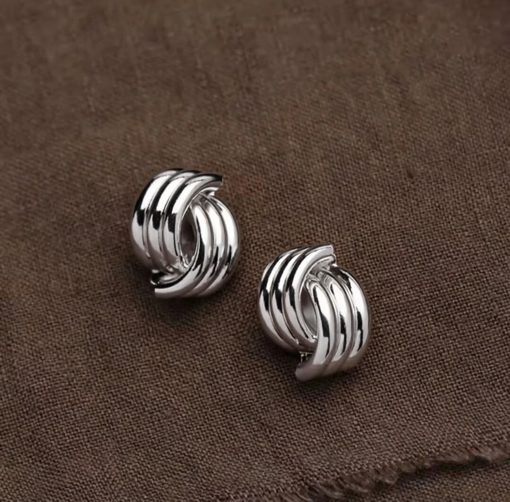 Pendientes Cleo - Plateados