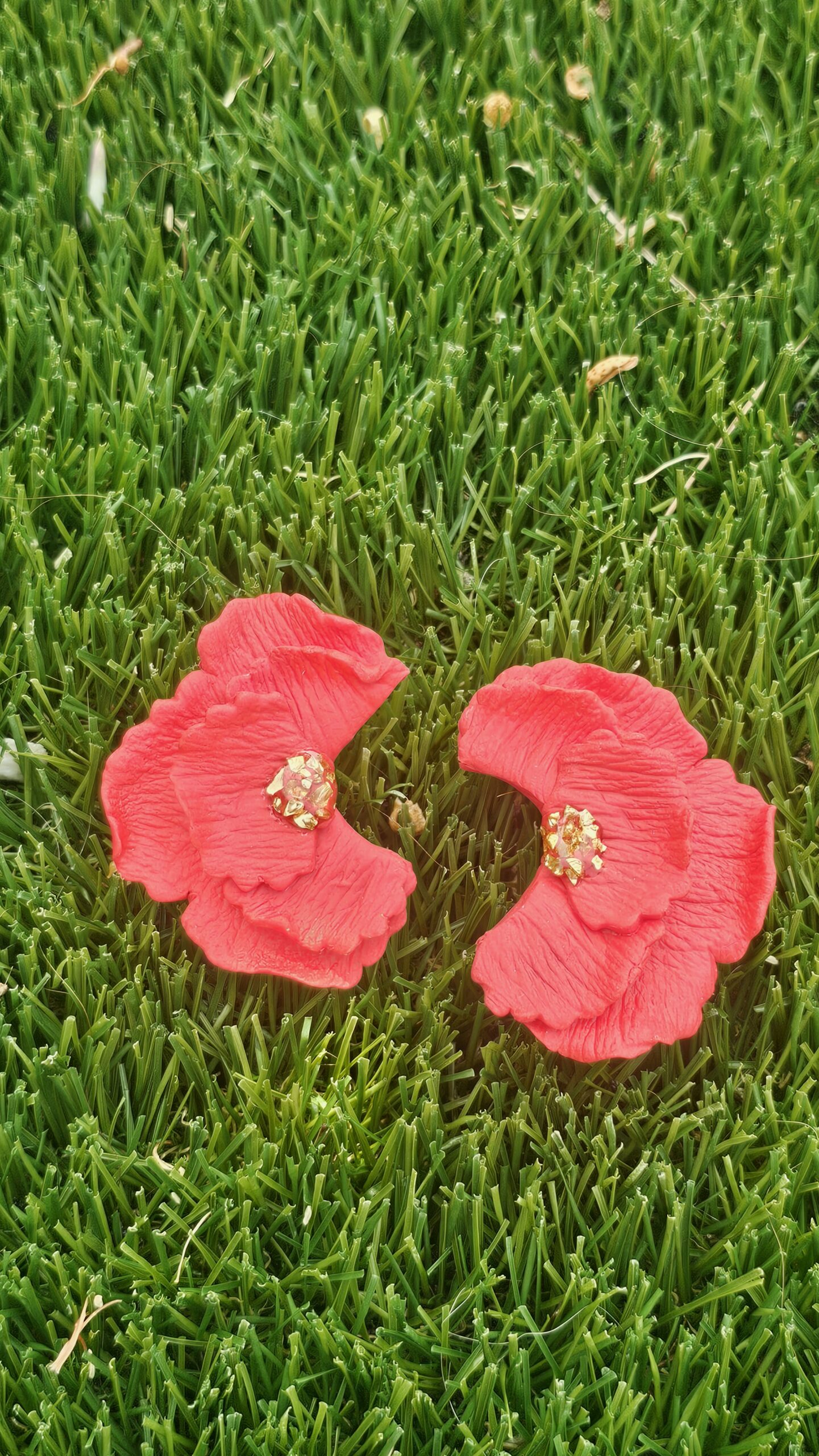 Pendientes Clavel - Rosas