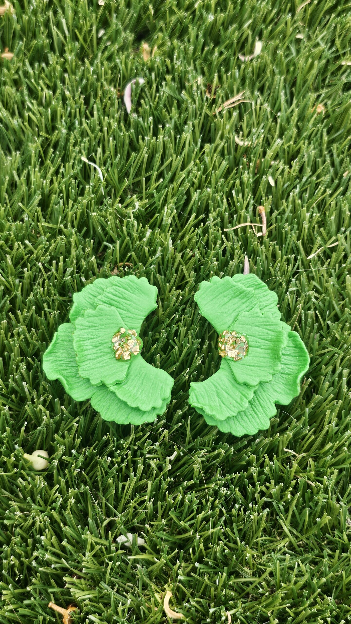 Pendientes Clavel - Verdes
