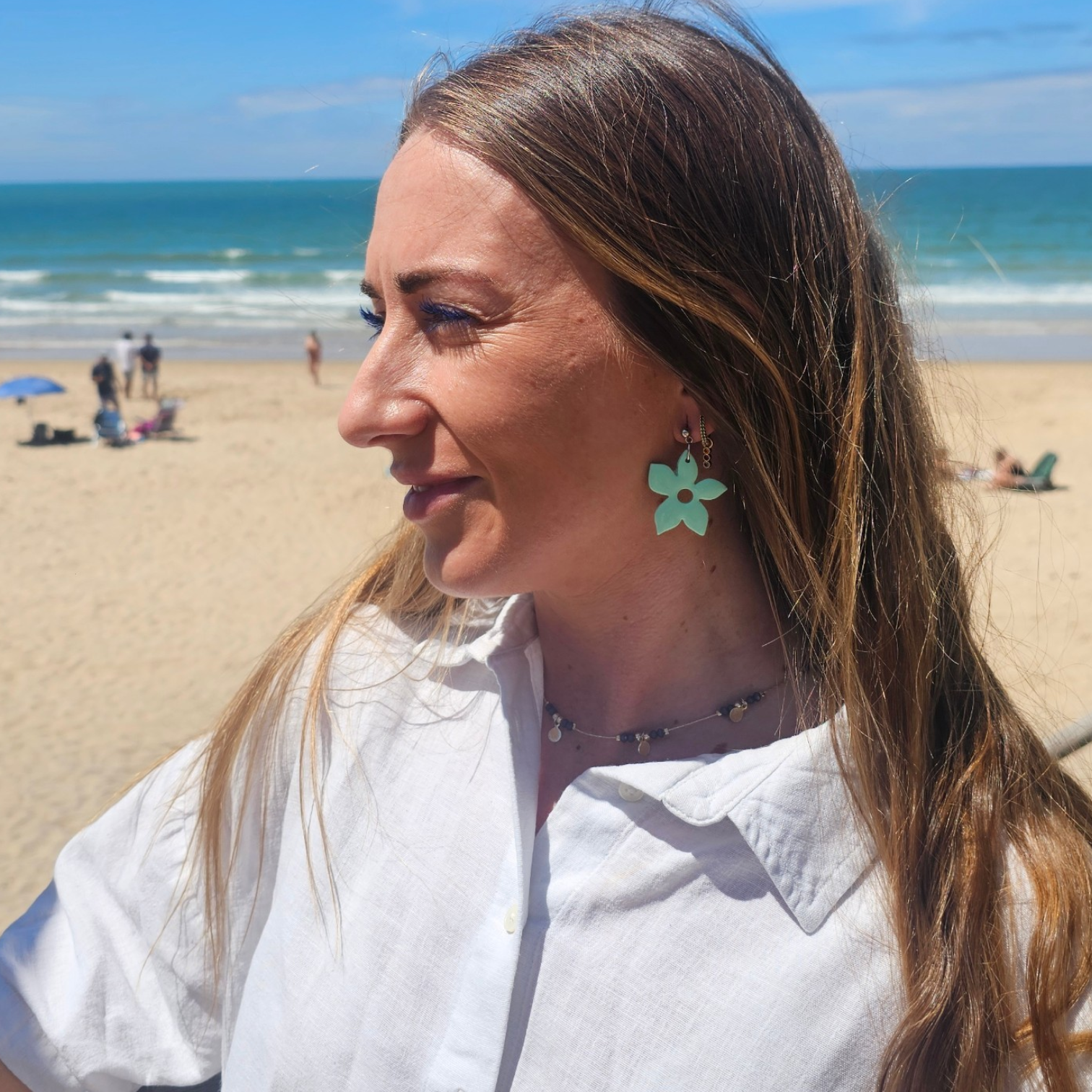 Pendientes Minerva - Celestes