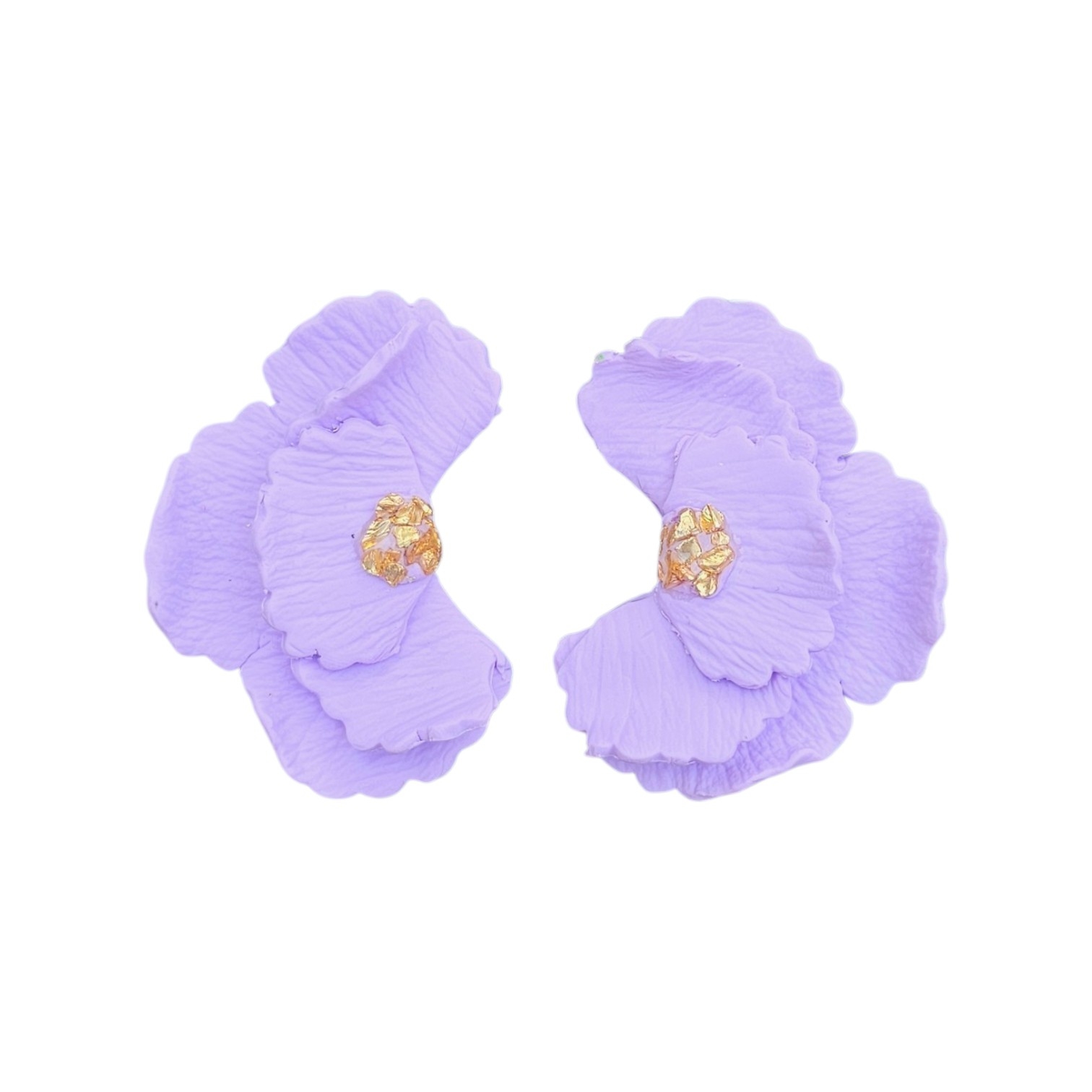Pendientes Clavel - Morados