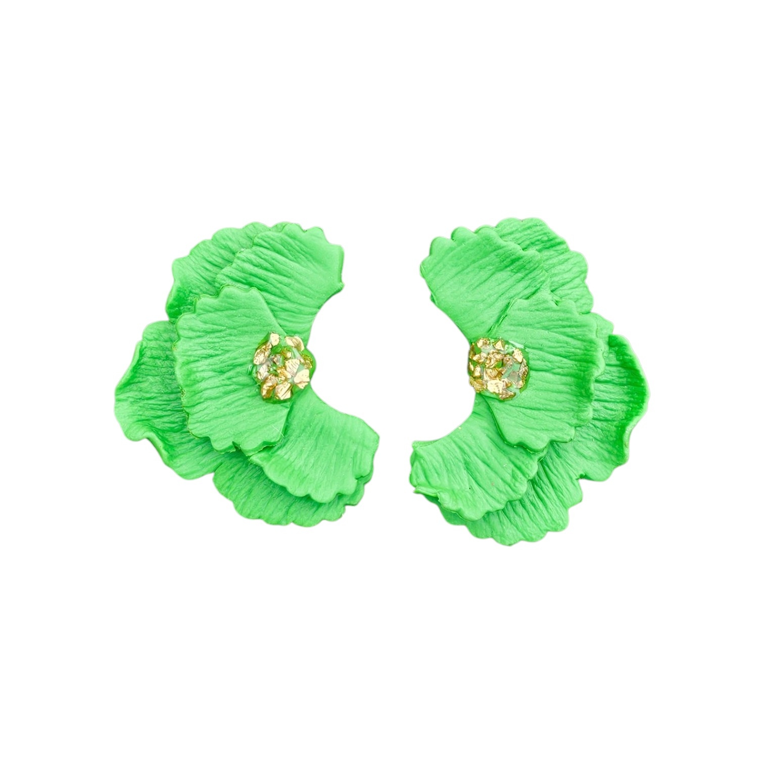 Pendientes Clavel - Verdes
