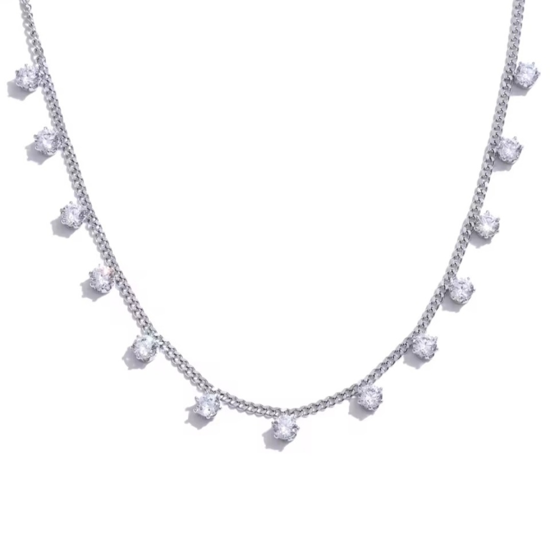 Collar Croché - Plateado