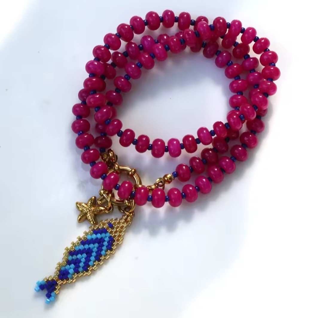 Collar Pescaito - Fucsia