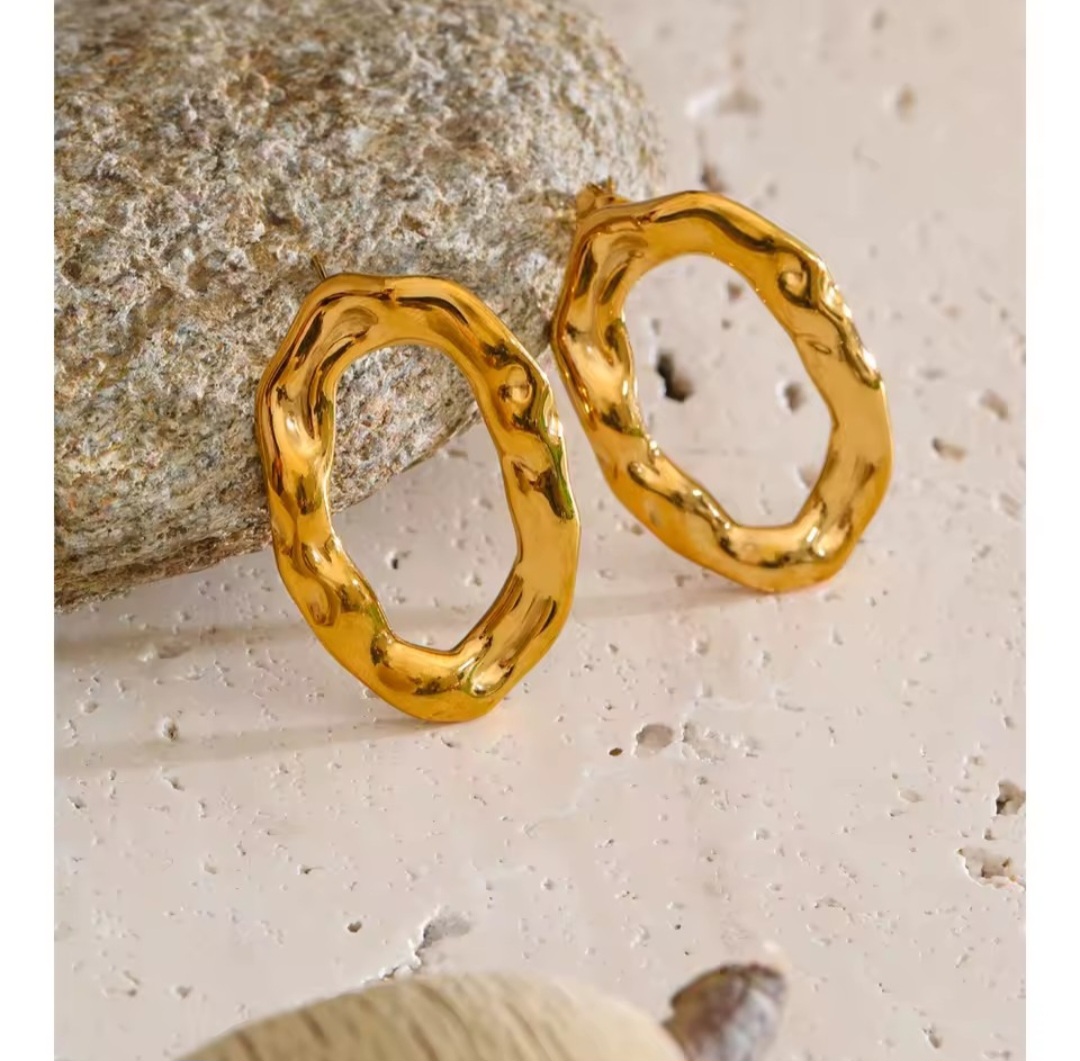 Pendientes Rómbicos- Dorados