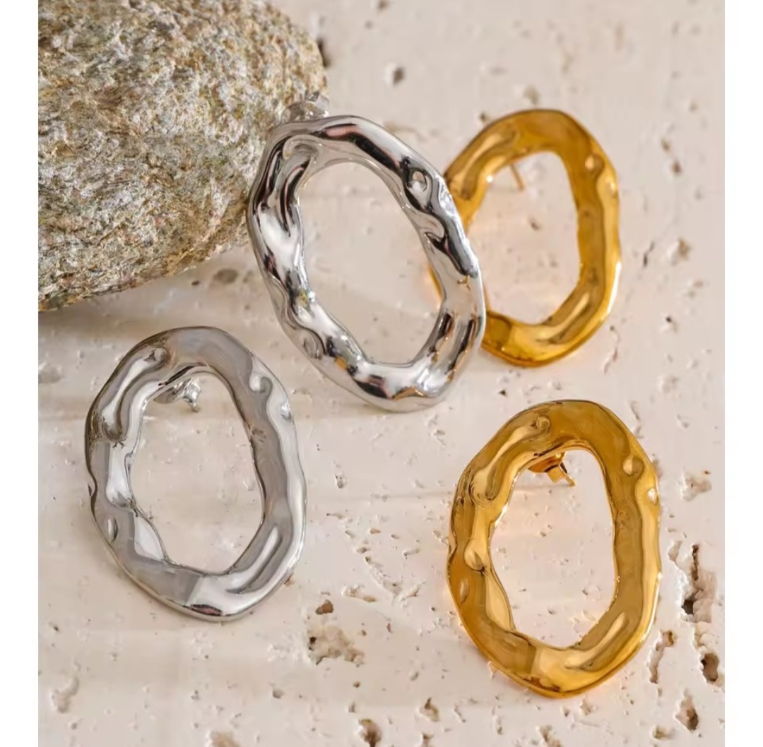 Pendientes Rómbicos- Dorados